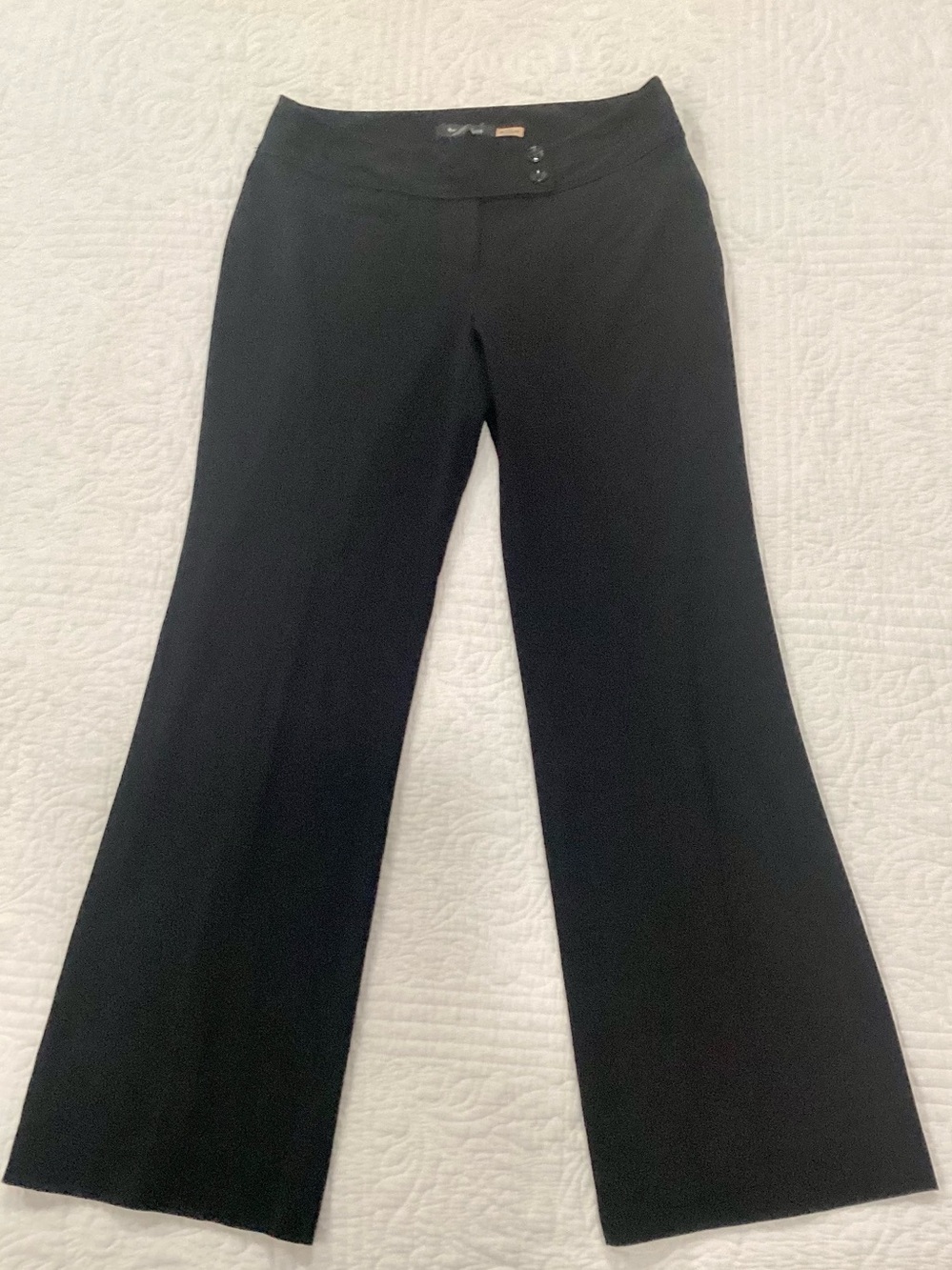 White House Black Market Legacy Flare Leg Dress Pants Black Size 4S EUC
